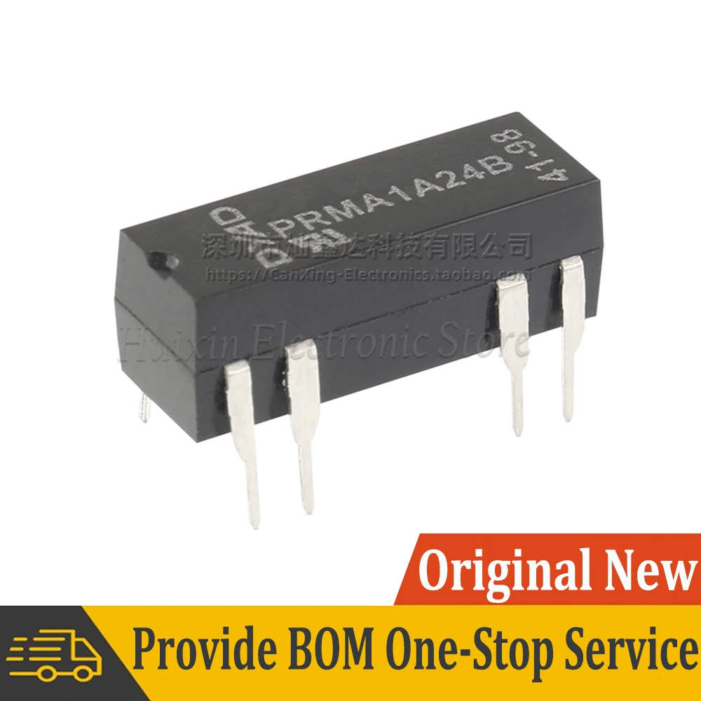 2pcs PRMA1A24B PRMA1B24 DIP8 Dry Reed Relay 24V 1A 10W Normally Open Signle Pole Signle Throw SPST PRMA1A24B
