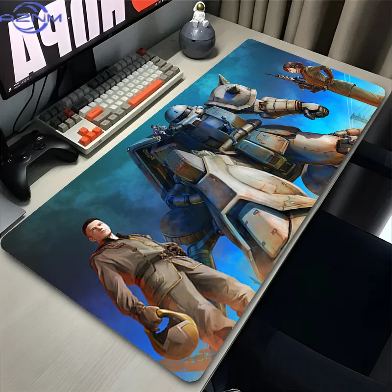Hot Sale Mouse Pad Mechanical Warrior G-gundam Z-zaku II Gamer High-quality PC Computer Desk Mat Laptop Gaming Extended Mousepad