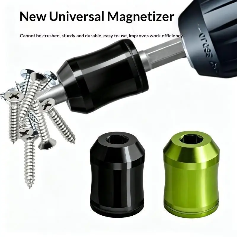 Portable Magnetizer And Demagnetizer For Screwdriver Bits Strong Adsorption Ring For Secure Fit In Tight Spaces For Workers
