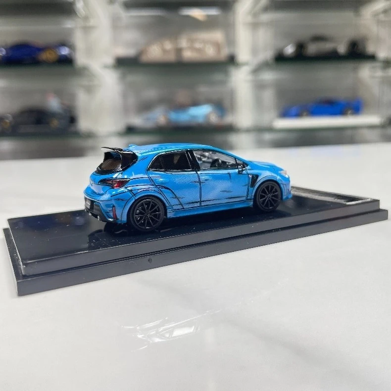 for GCD Toyota GR Corolla Blue Comic Edition Alloy High-End Simulation Car Model 1:64 Limited Ornament