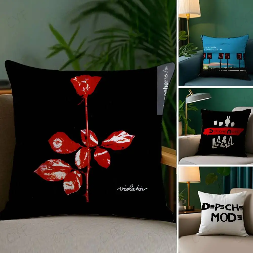 

Rock Band D-DEPECHE MODE Pillow Case Custom Printed Brushed Fleece Pillow, Baby Skin-Touch, Eco-Friendly Dye-Sublimation Cushion