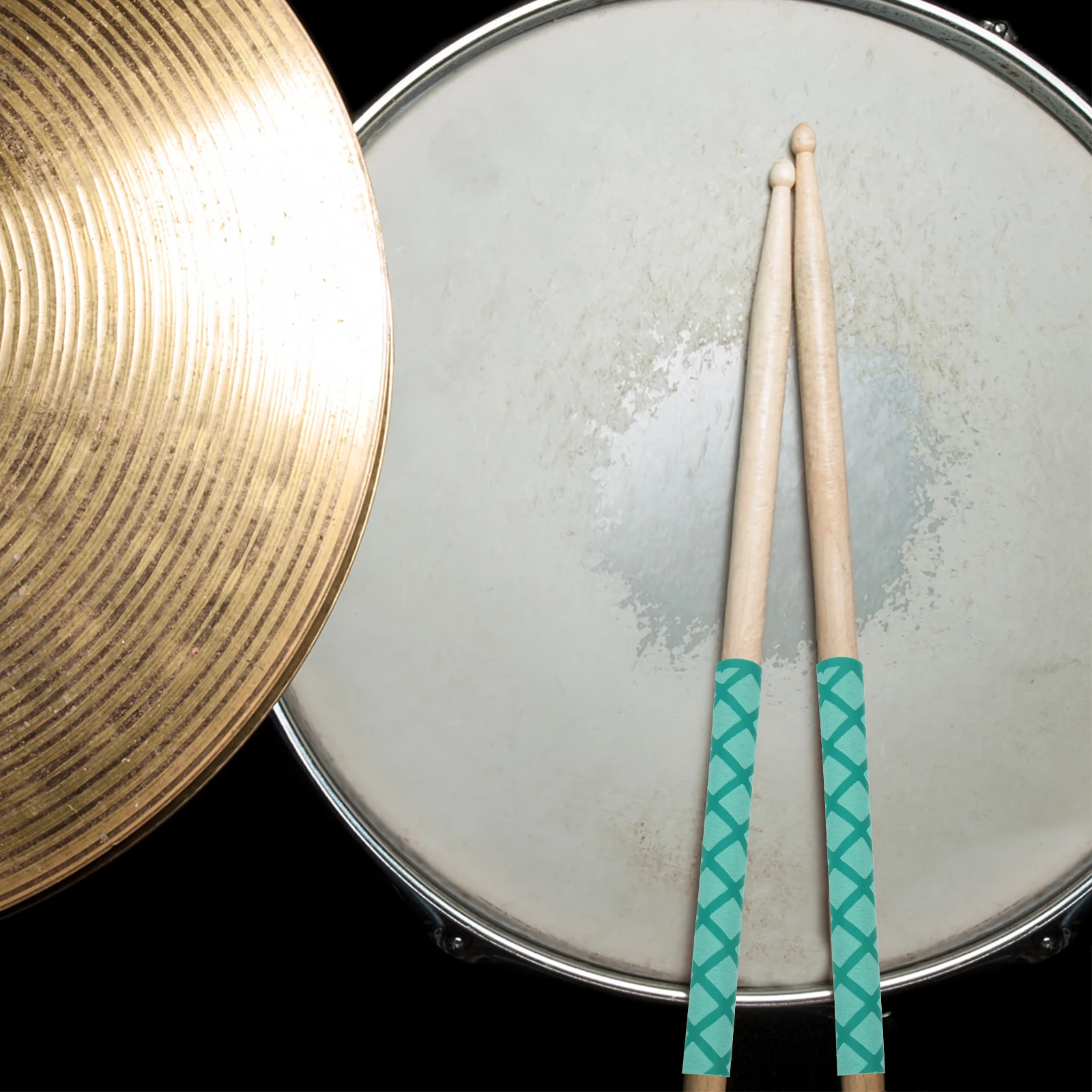

5pcs 5 Pairs Drumstick Covers Black Blue Red Green Yellow Non-slip Antiskid Protectors Durable Washable Drum Accessories