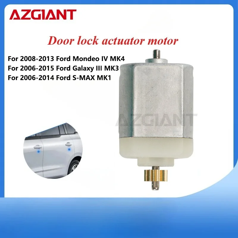 AZGIANT Car door lock actuator motor for Ford S-MAX MK1/Galaxy III MK3/Mondeo IV MK4/ Kuga I MK1 Vehicle Security 9 teeth DC12V