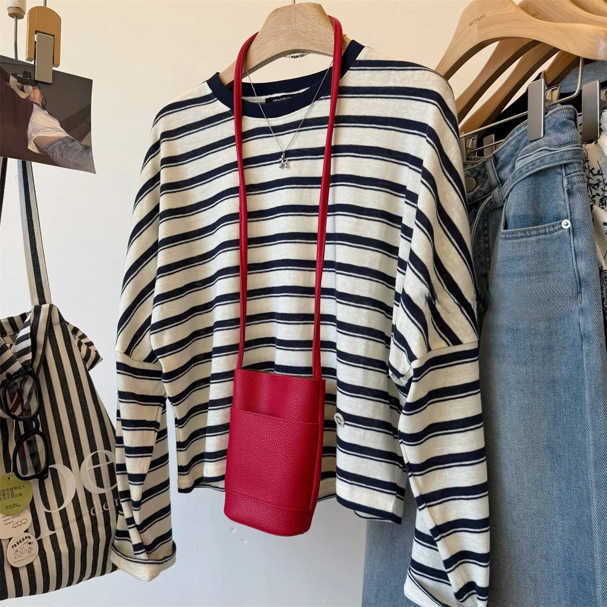 تي شيرت نسائي شتوي عادي بأكمام طويلة وياقة واقفة ومبطن بالمخمل وبطانة عملية دافئة وناعمة وأنيقة #2