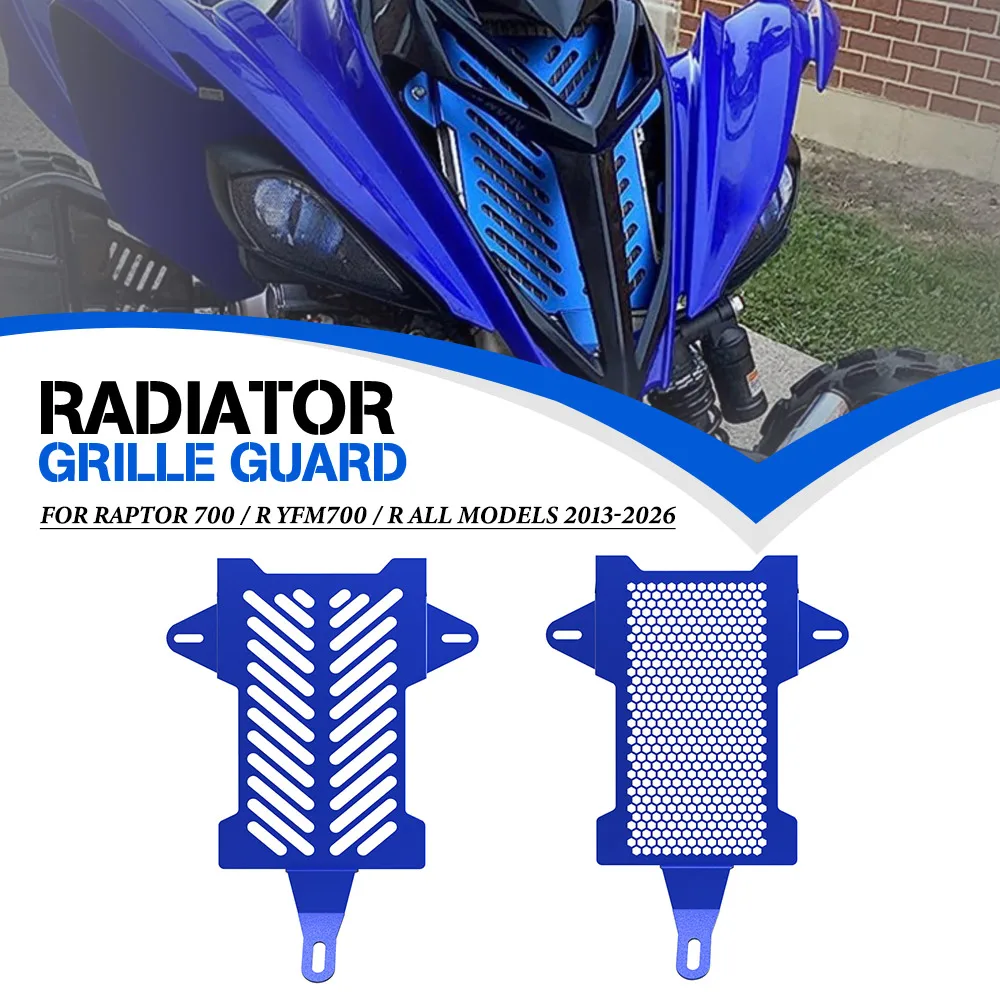 

For Yamaha Raptor 700 / R YFM700 / R All Models 2013-2026 Motorcycle Radiator Guard Grille Cover Protection Raptor700 YFM700R