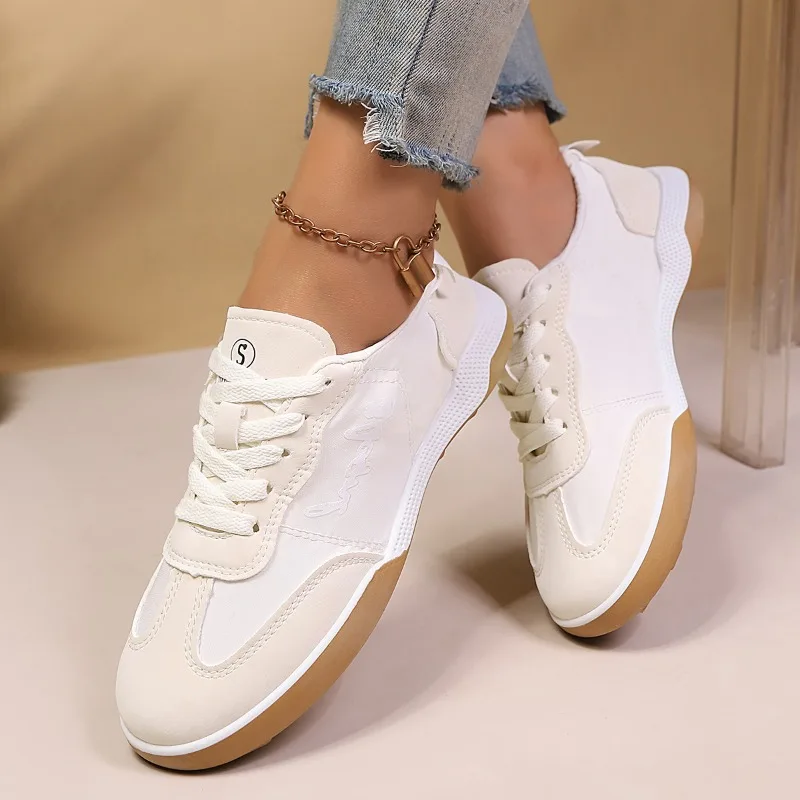 Women's Vulcanize Shoes Running Gym Woman Footwear Low Beige Vulcanized Stylish Promotion High Quality Trends 2026 Spring