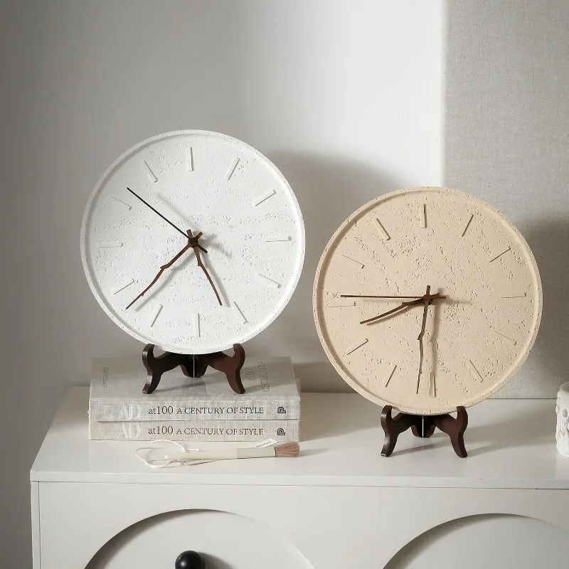 Nordic Wall Clocks Modern Bedroom Silent Wall Watch Simple Living Room Desktop Clocks Home Interior Decoration Accessories