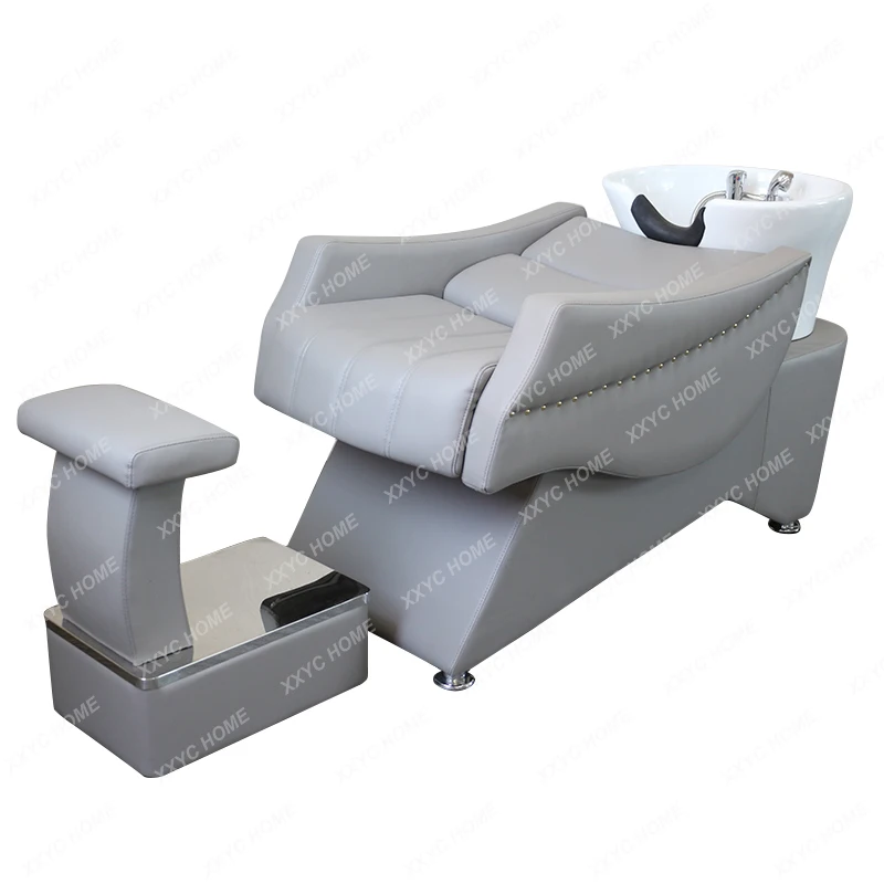 

Massage Couch Special Half Lying Flush Ceramic Basin Bed Beauty Internet Celebrity Shampoo Chair