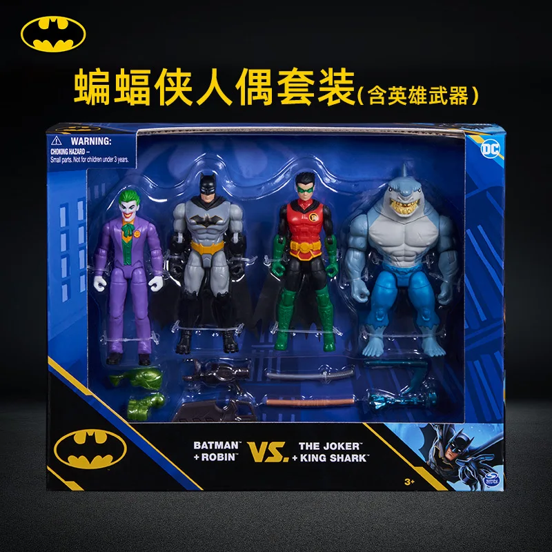 DC Comics-Batman et C.Vs The Joker et King Shlavabo, figurines d'action, Justice League, jouets modèles à collectionner pour garçons, 4 pièces