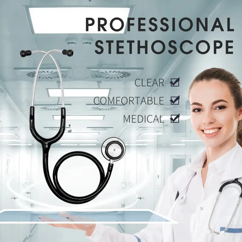 AiQUE Stethoscope Medical Dual Head Professional Phonendoscope Accessories Endoscope Heart For Nurse Doctor Student