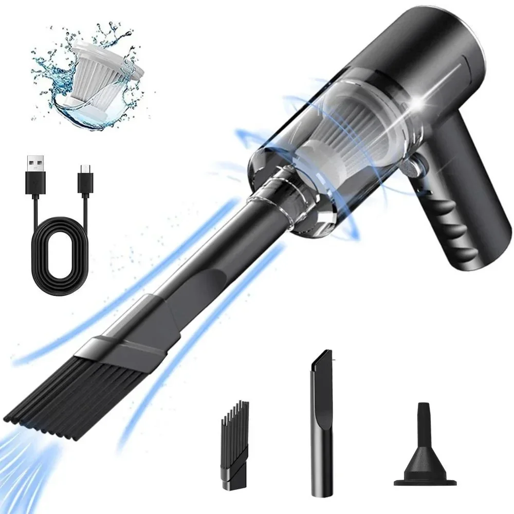 Combination Vacuum Cleaner USB Charging Car Household Vacuum Cleaner Small Car with Fully Automatic High Power Powerful Cleaning image 6