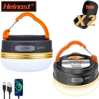 1/2PCS Outdoor Light Power Camping Lantern Tents Lamp Rechargeable Portable Mini Camping Light Outdoor Hiking Night Hanging Lamp