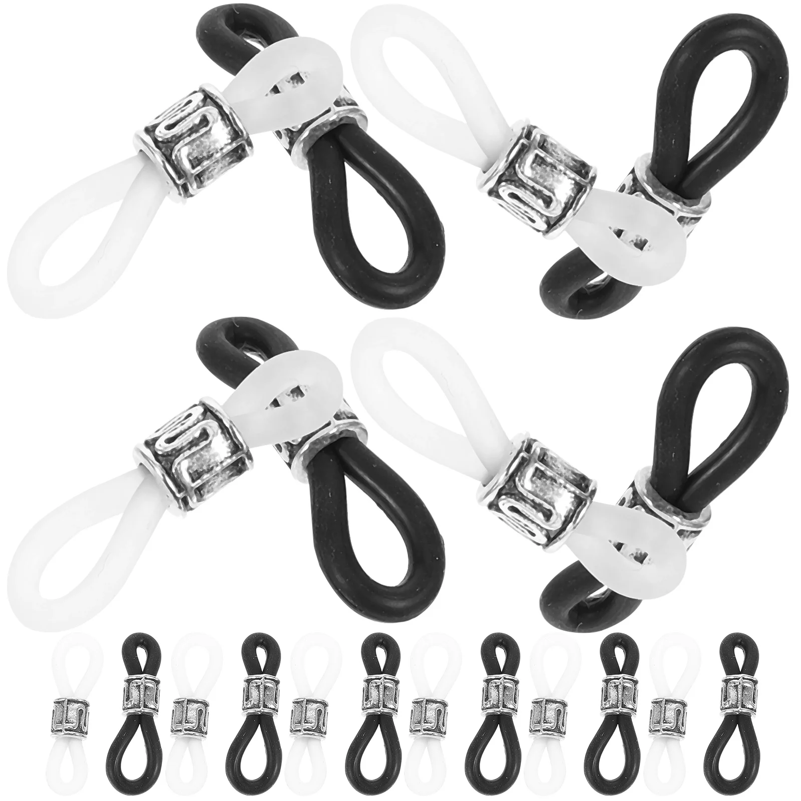 20 Pcs Eyeglass Connector Ends Anti-slip Buckle for Glasses Chain Sports Holder