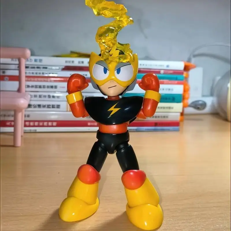 

Genuine Mega Man Series Figure Fire Man Ice Man Classic Collectible Model Trendy Desktop Ornament Retro Action Toy