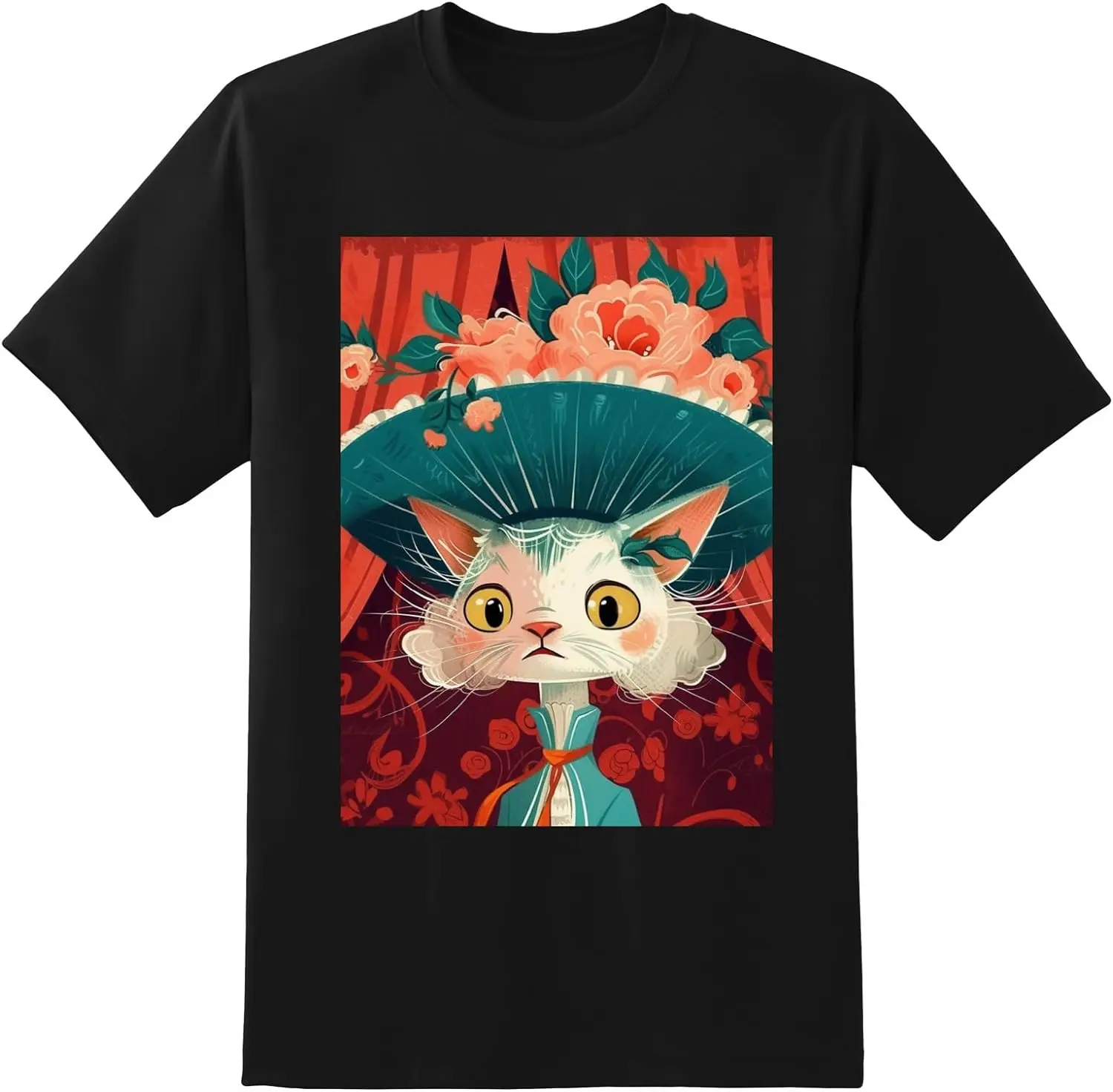 

T-Shirt for Men and Women Shirts Soft LightweightShort Sleeve Daily Casual for Friends FamilyCat