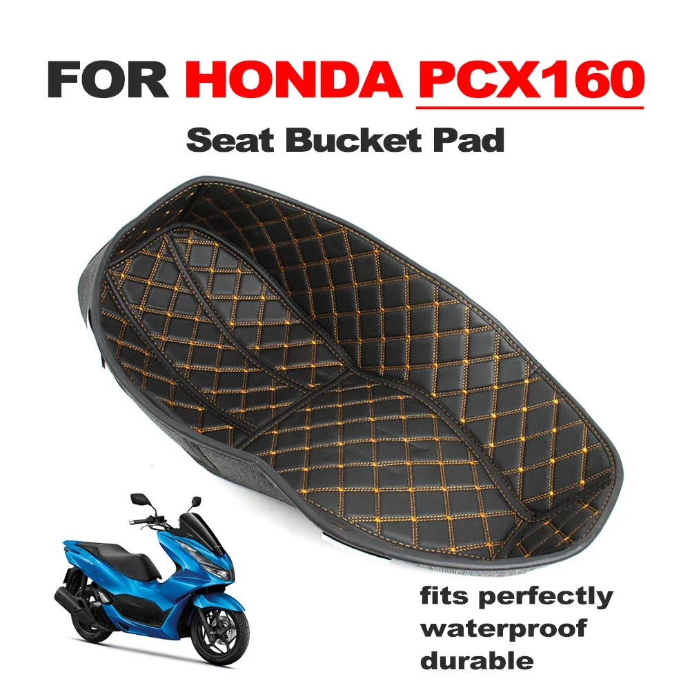 

3D PU Leather Seat Bucket Liner Pad - Universal Waterproof Anti-Slip Inner Cushion for HONDA PCX125/150/160 2020-2025 Models