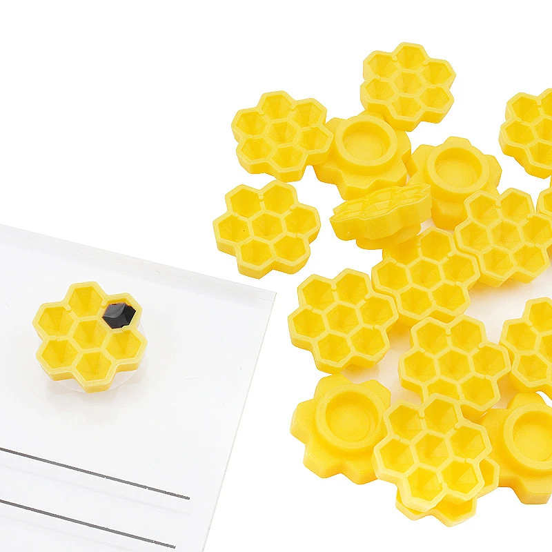 Honeycomb Plum Blossom Shaped Enxerto Cílios, Delay Cup Cílios, suporte de cola, Cílios Extensão, Maquiagem Suprimentos, 100pcs