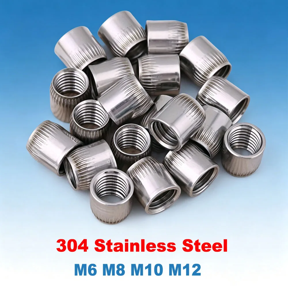 M6 M8 M10 M12 304 Stainless Steel Taper Nut Cone Type Nut Knurled Implosion Screw Cap