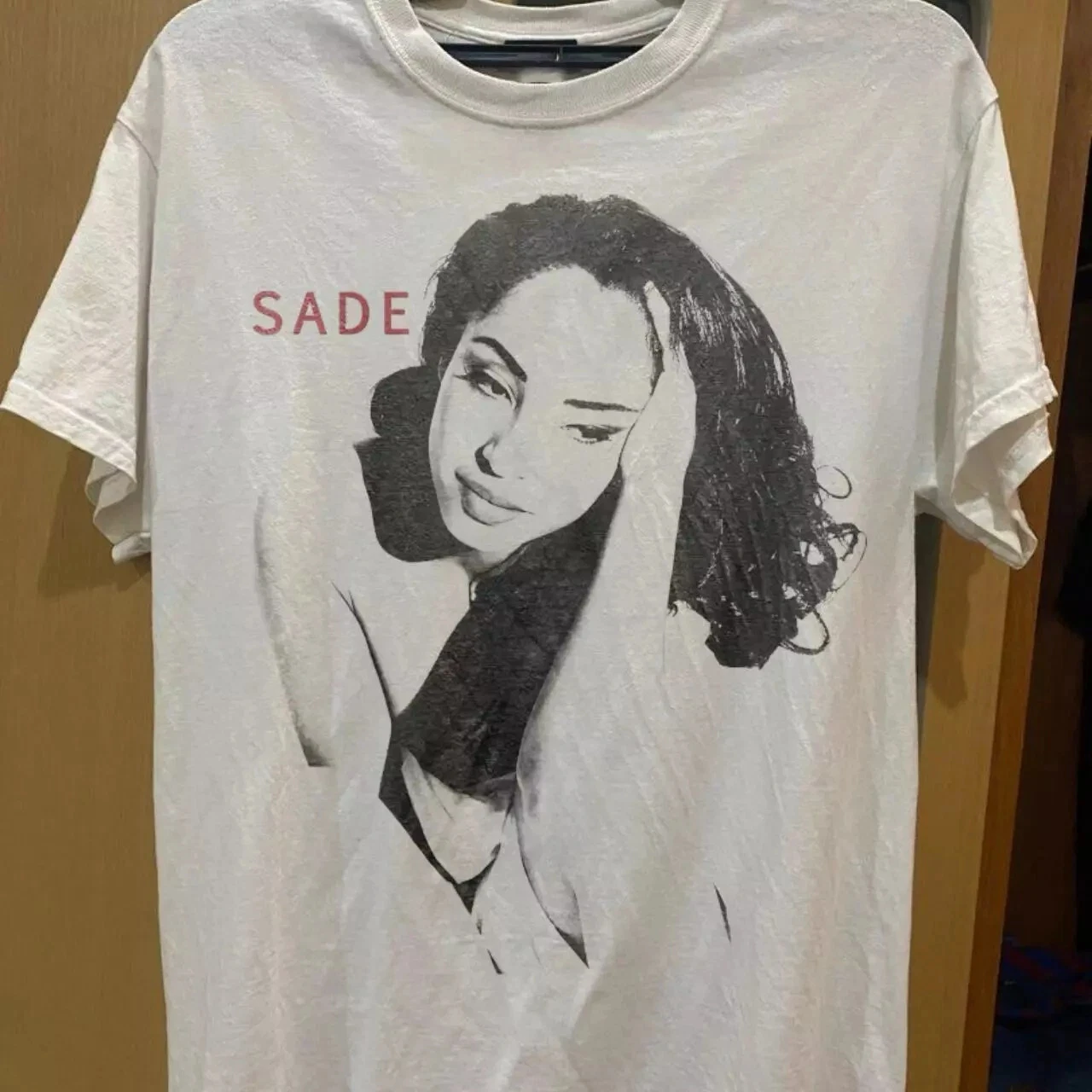 

American Retro Style Sade Album Basic Style Graphic White T-shirt Summer New Men and Women Streetwear