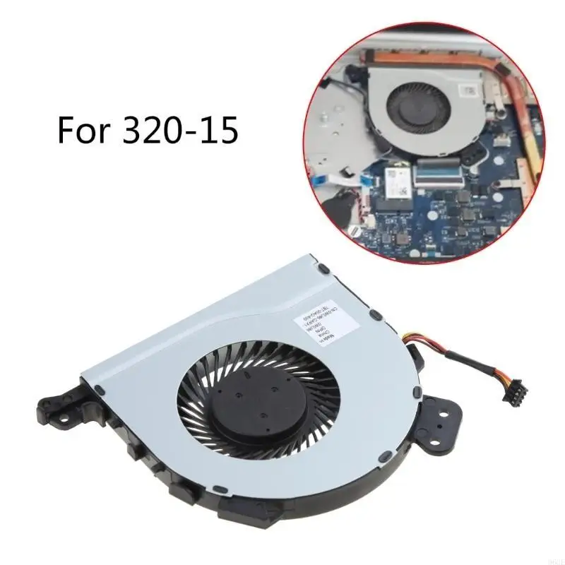 

96GE CPU Fan Replacement for LaptopIdeapad 320-15ISK 320-15Series 4Pin CPU Cooling Fan Single Fan Strong