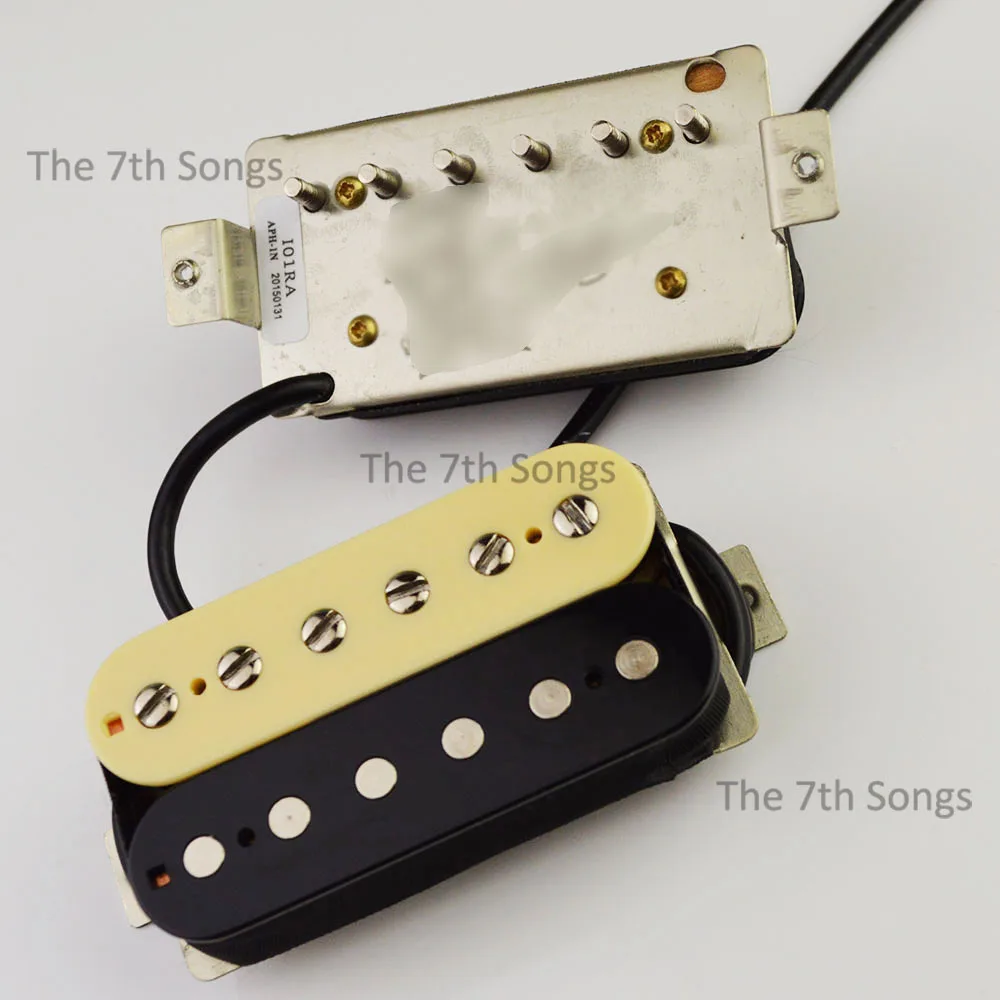 

APH2 Humbucker Alnico II Магнит Шея Мостовой звукосниматель Расстояние 50 мм Зебра 4 проводника Средняя рамка ног Электрогитара LP