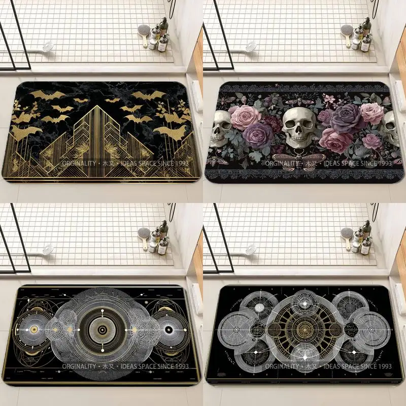 

Позолоченный летучая мышь, геометрический коврик, украшение для гостиной, домашний диван, нескользящий ковер, кабинет, спальня, татами, детский мягкий напольный коврик