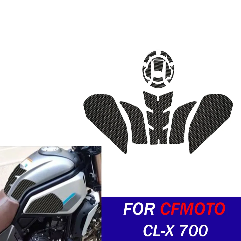 

For CLX700 CL-X700 Tank Pad Stickers Gas Protector For CFMOTO CL X CLX CL-X 700 Motorcycle Kit Knee Protection Accessories