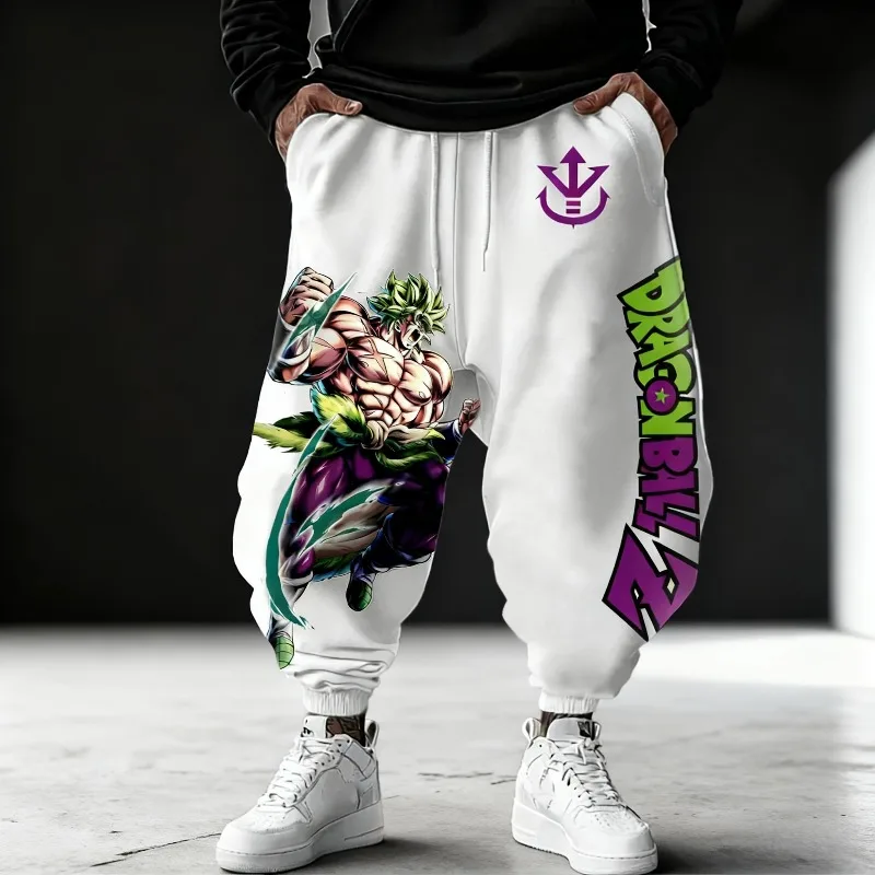

Japanese Anime Dragon Ball Z Men's Pants Autumn Winter Sweatpants Japanese Anime Broli Print Cotton Breathable Harajuku Trousers