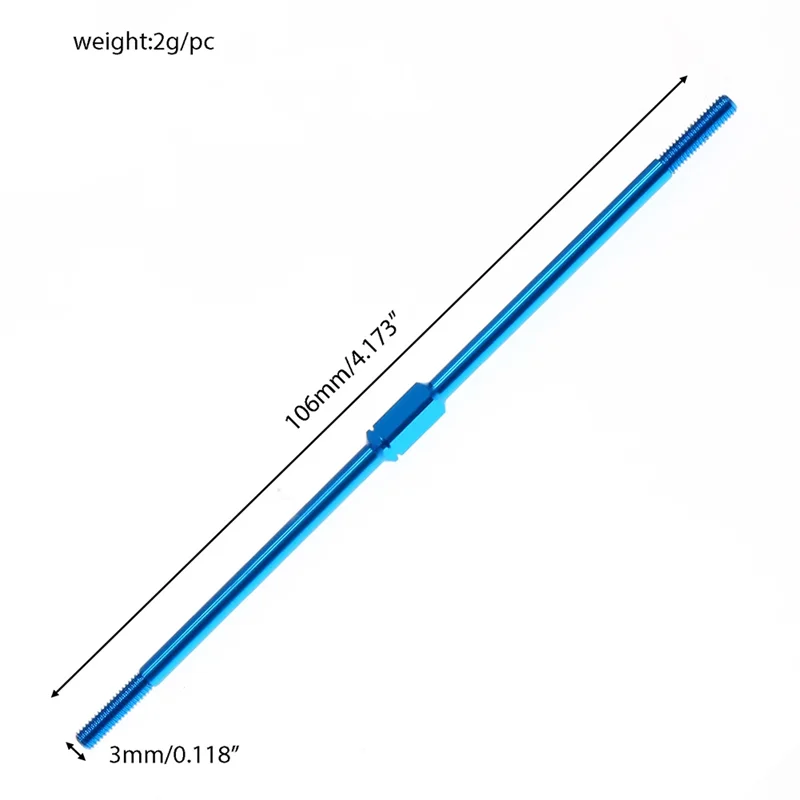 ABXH وصلة ربط المقطورة رمح ربط قضيب لملحقات أجزاء ترقية سيارة Tamiya RC