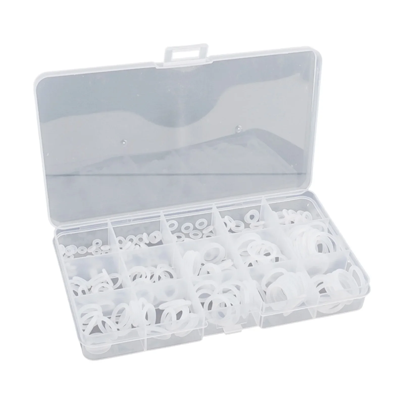 

Reliable 225pcs Metric VMQ Sealing Gasket Set White Silicone Rubber ORing Assortment Kit for Durable Sealing Solutions