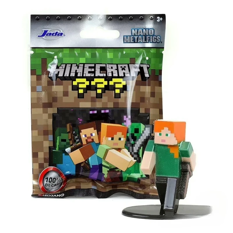 

Jada Minecraft Mini Doll Bag Blind Box Toys Action Figure Metalfigs Metal Toys Ornament Figurine Model Collection Boy Girl Gifts