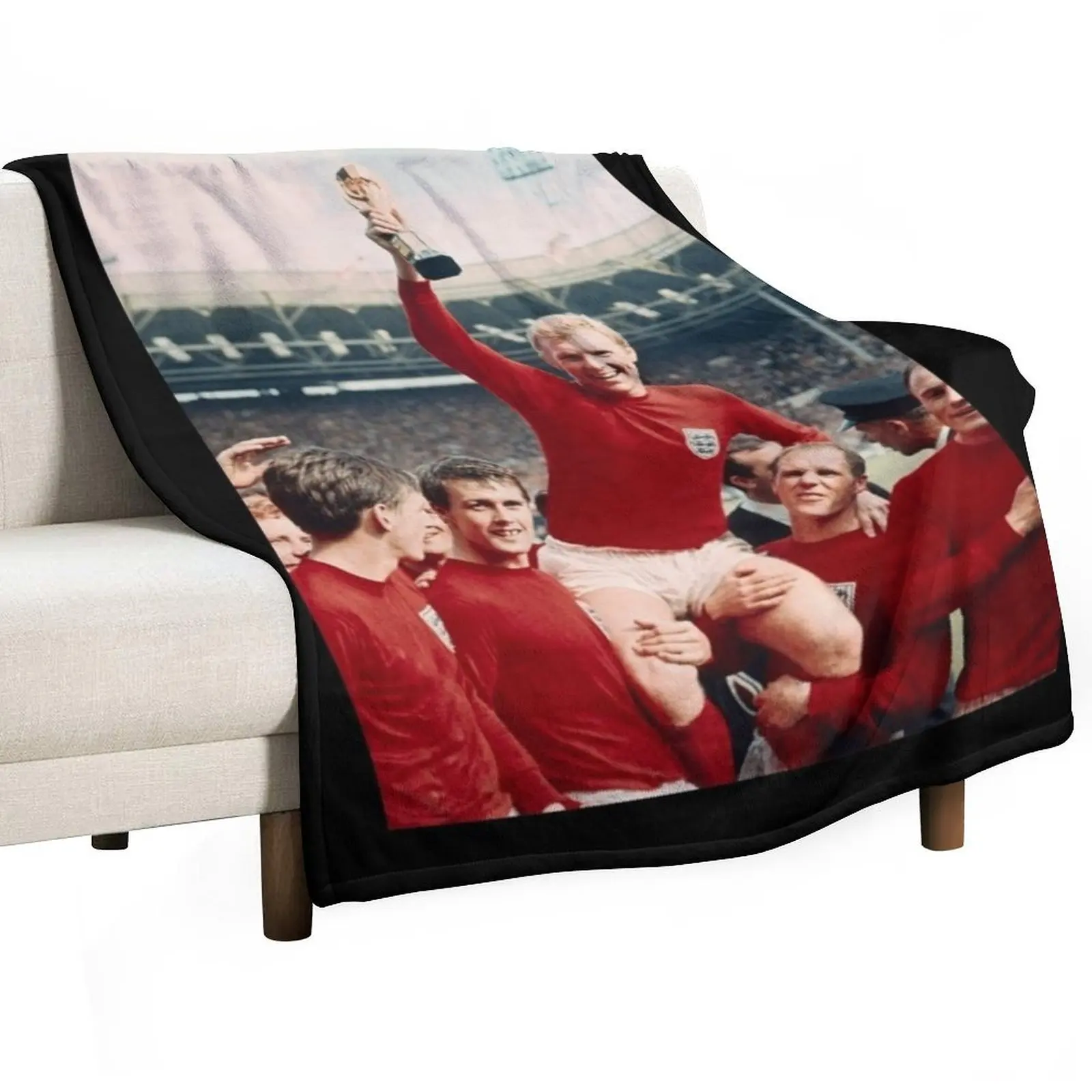 

Bobby Moore 1966 Classic . Throw Blanket No Pilling Soft Warm Blanket for Bed