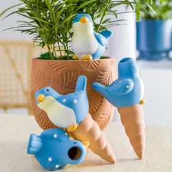 Bird Shaped Plant Self Watering Spikes Garden Multicolor Indoor 4pcs Red Clay Household 16.5cm Automatic Drip Watering Device