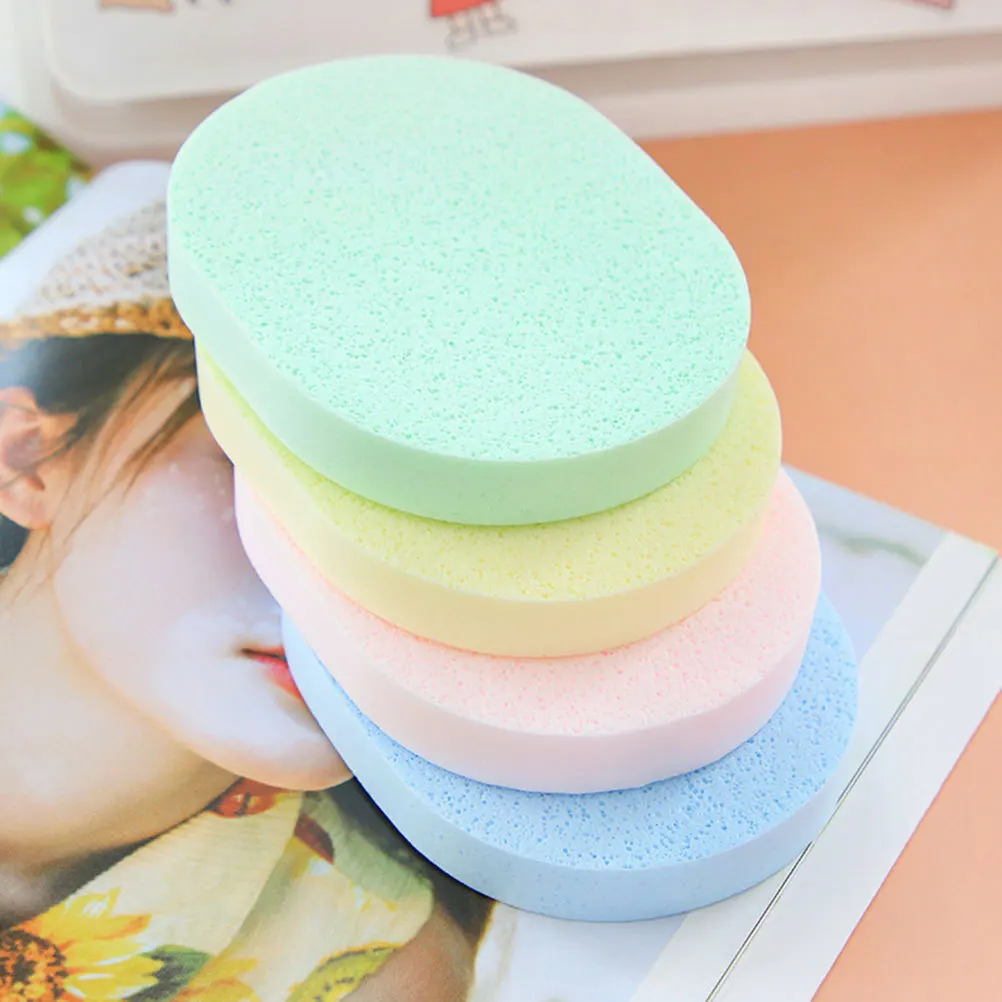 8Pcs Gesicht Reinigung Schwämme Verdicktes Weiches Material Sanfte Peeling Öl Entfernung Waschen Gesicht Haut Wäscher Pads