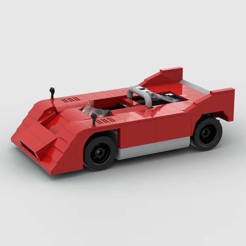 City Car Model MOC Building Bricks Red High-Performance Racing Car Modular Technology Children Holiday Gifts Assemble Toys Suit