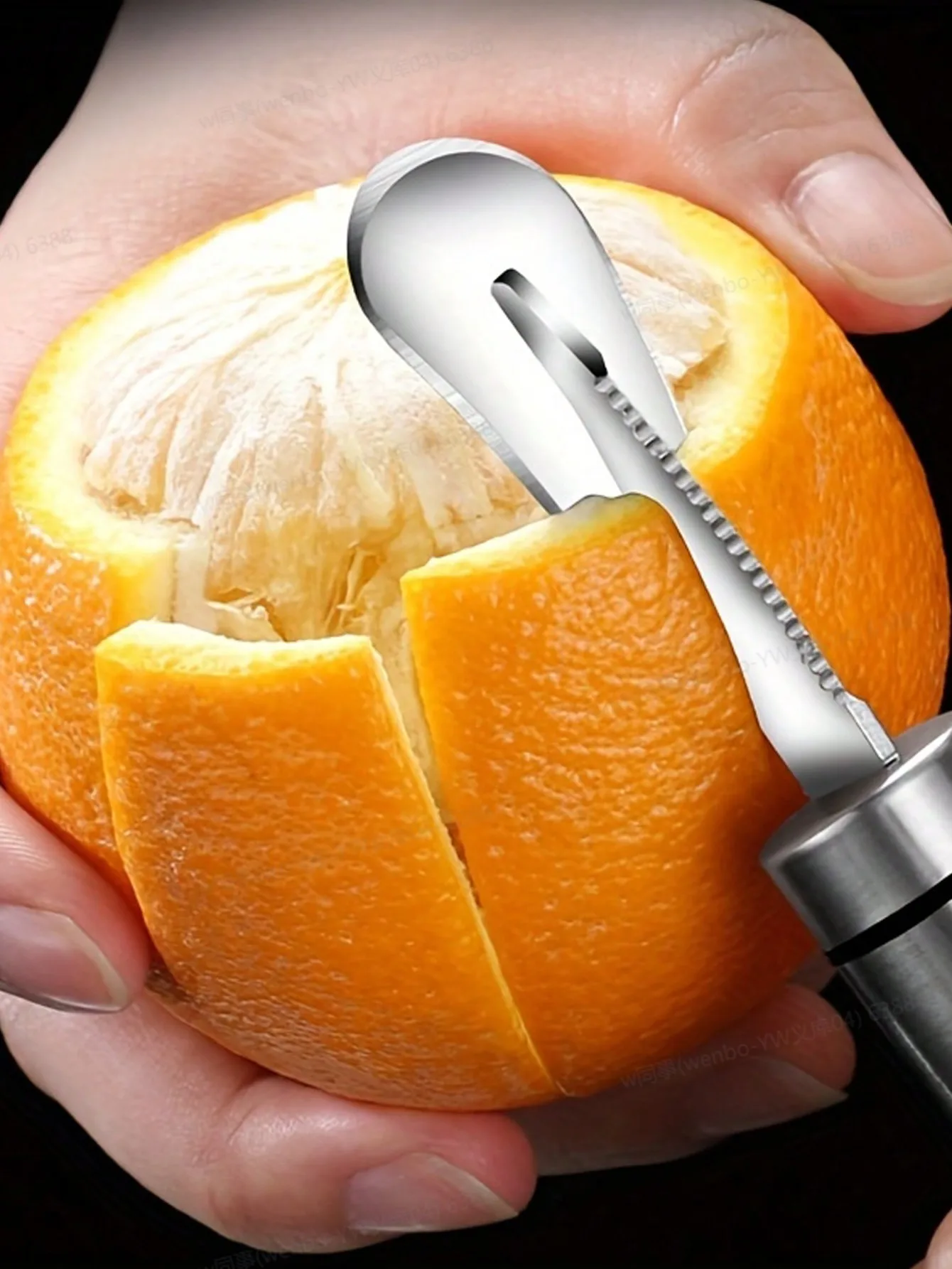 1/2/3PCS 304 Stainless Steel Peel Orange Open Grapefruit Peeler Kitchen Tool Fruit Opener Skinning Knife Vegetable Fruit