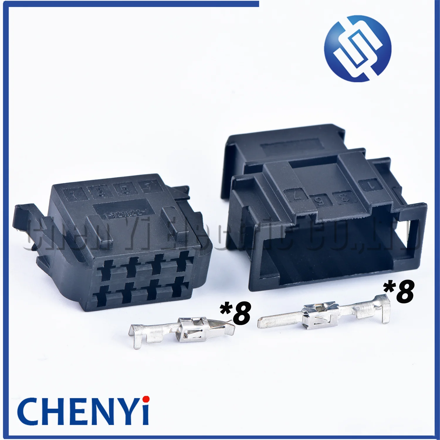 1 set 8 Pin 3.5mm male female191972734 191972724 Auto Electrical Socket Car Connectors 191 972 734 191 972 724 1-929622-1