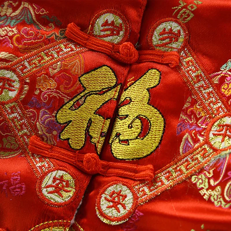 الأطفال التقليدية الصينية هانفو تانغ دعوى الوليد الخريف الشتاء سميكة احتفالية زي هدايا أعياد ميلاد للأطفال 3 قطعة الدعاوى