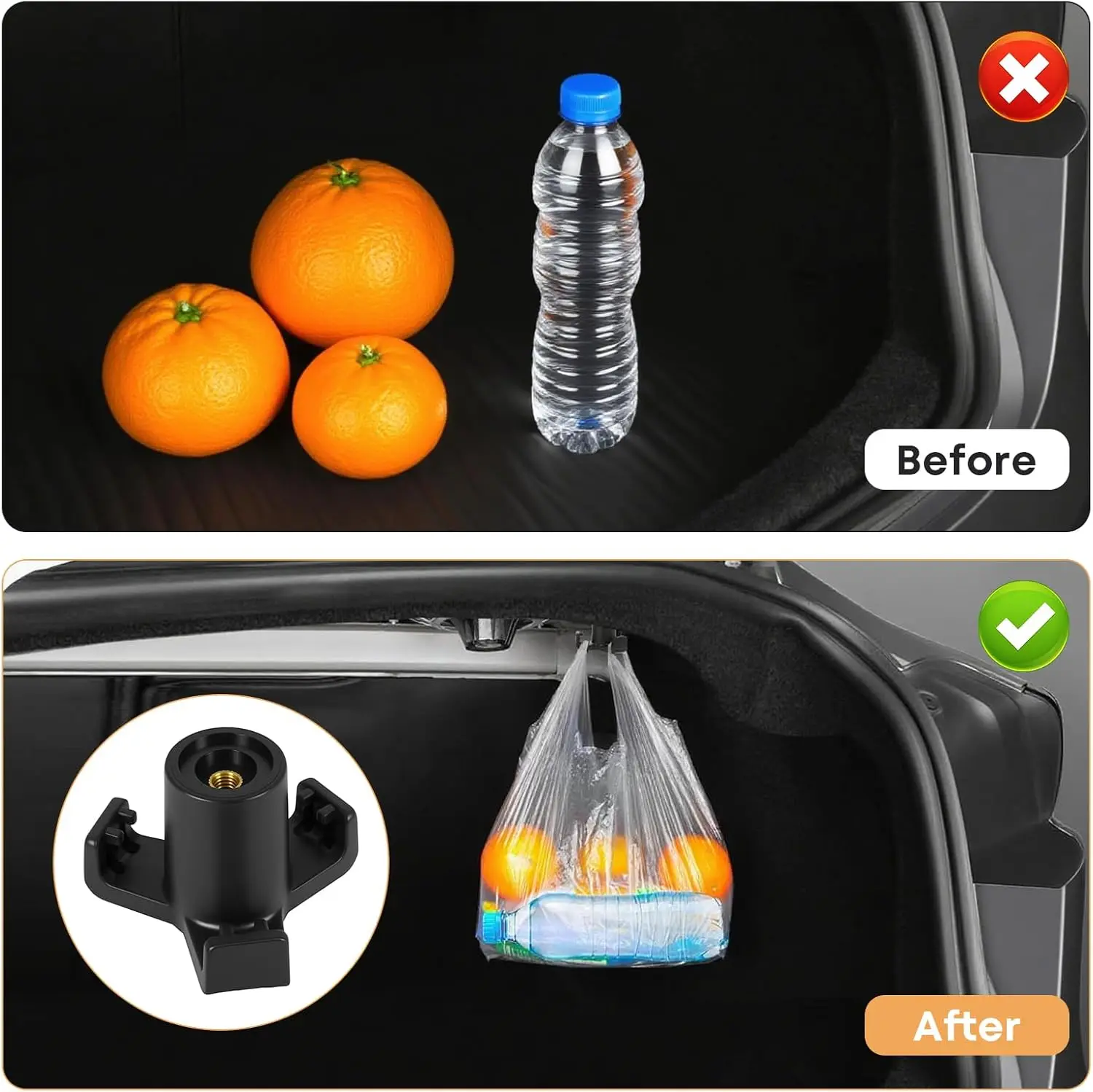 

Trunk Hook for Tesla Model 3+ Trunk Storage Bag Hook Durable Car Bolt Cover Holder for New Model3 Highland Accessories 2021-2024