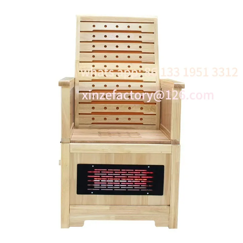 Sentado en una silla de moxibustión, asiento multifuncional en una cabina de moxibustión, sentado en una silla de moxibustión para húmedo y seco.