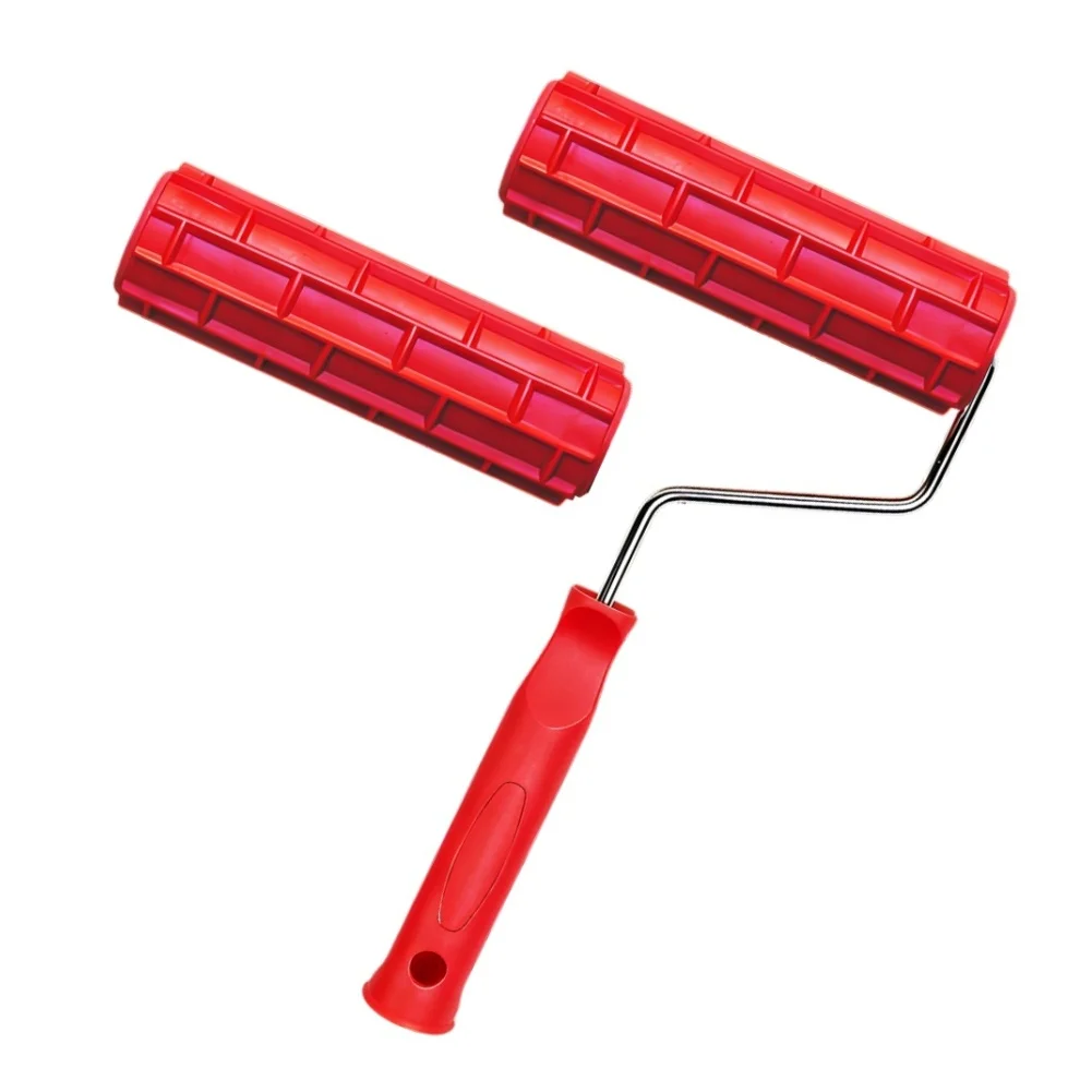 Roller Stamp Tool for Applying Uniform 3D Patterns on Fresh Cement Including Tight Corners and Vertical Surfaces