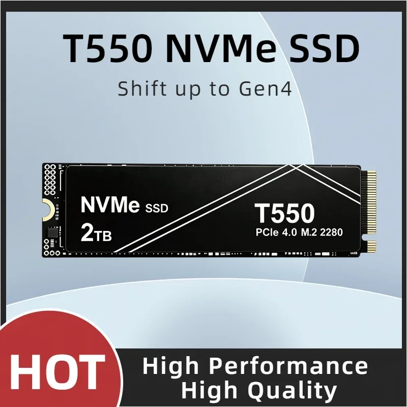 2026 New T550 Portable SSD NVMe PCIe Gen Solid State Drive 1TB 2TB 4TB High Speed Storage For Laptop Gaming Computer PS5