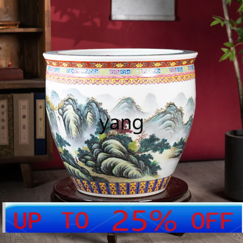 

lmm ceramic water tank household living room balcony study fish tank