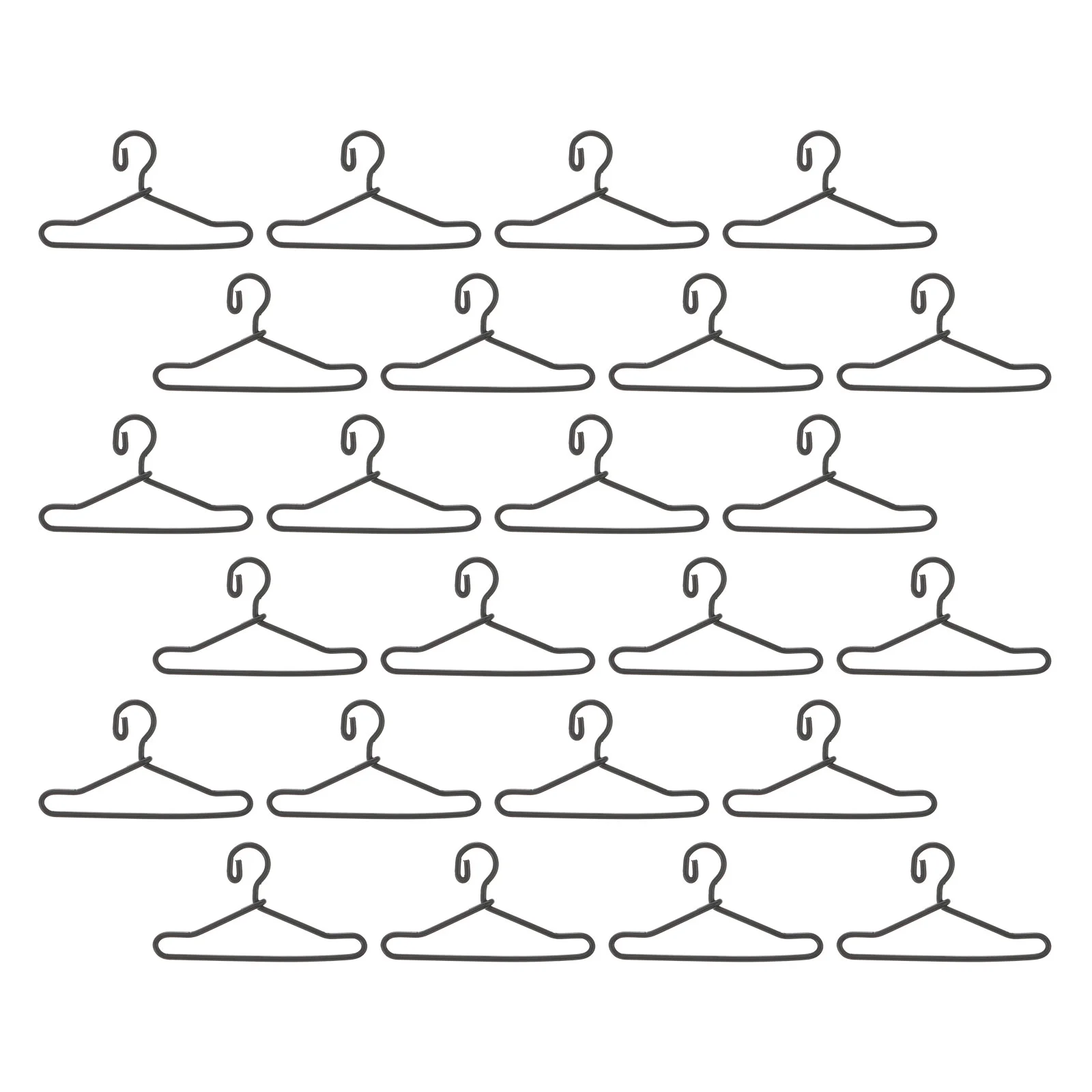 

50 PCS Hanger Practical Clothes Metal Toy Closet Organizer Mini Coat Dress Premium