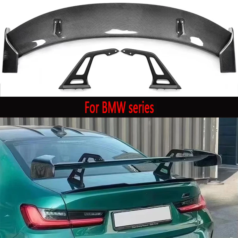 

For BMW M3 F80 G80 M4 F82 G82 Carbon Fiber Spoiler Tail fins Rear Trunk Spoiler Guide Wing Rear Wing Car Trunk Diverter