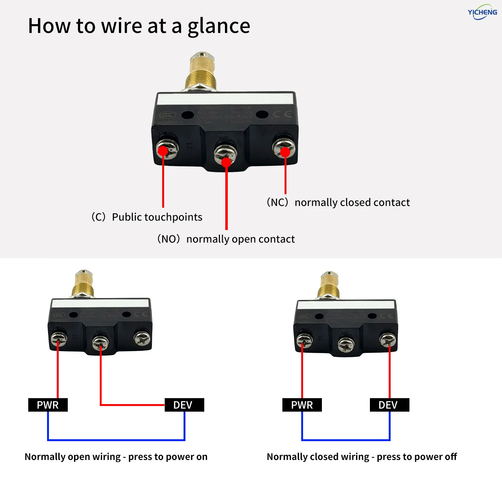 10Pcs SPDT NO+NC Hinge Roller Lever Microswitch Action Switch