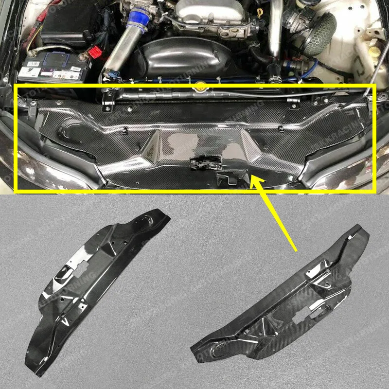 

For Nissan Silvia S15 Carbon Fiber Cooling Slam Panel Radiator Cover Bodykits
