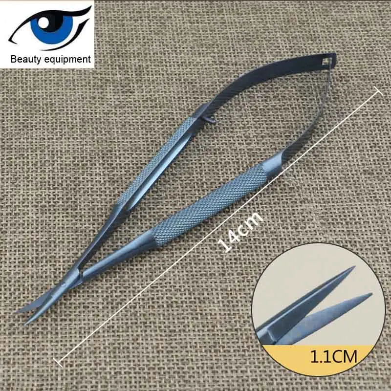 1pcs High Quality Titanium Alloy Scissors Ophthalmic Microsurgical Instruments Surgical Tools