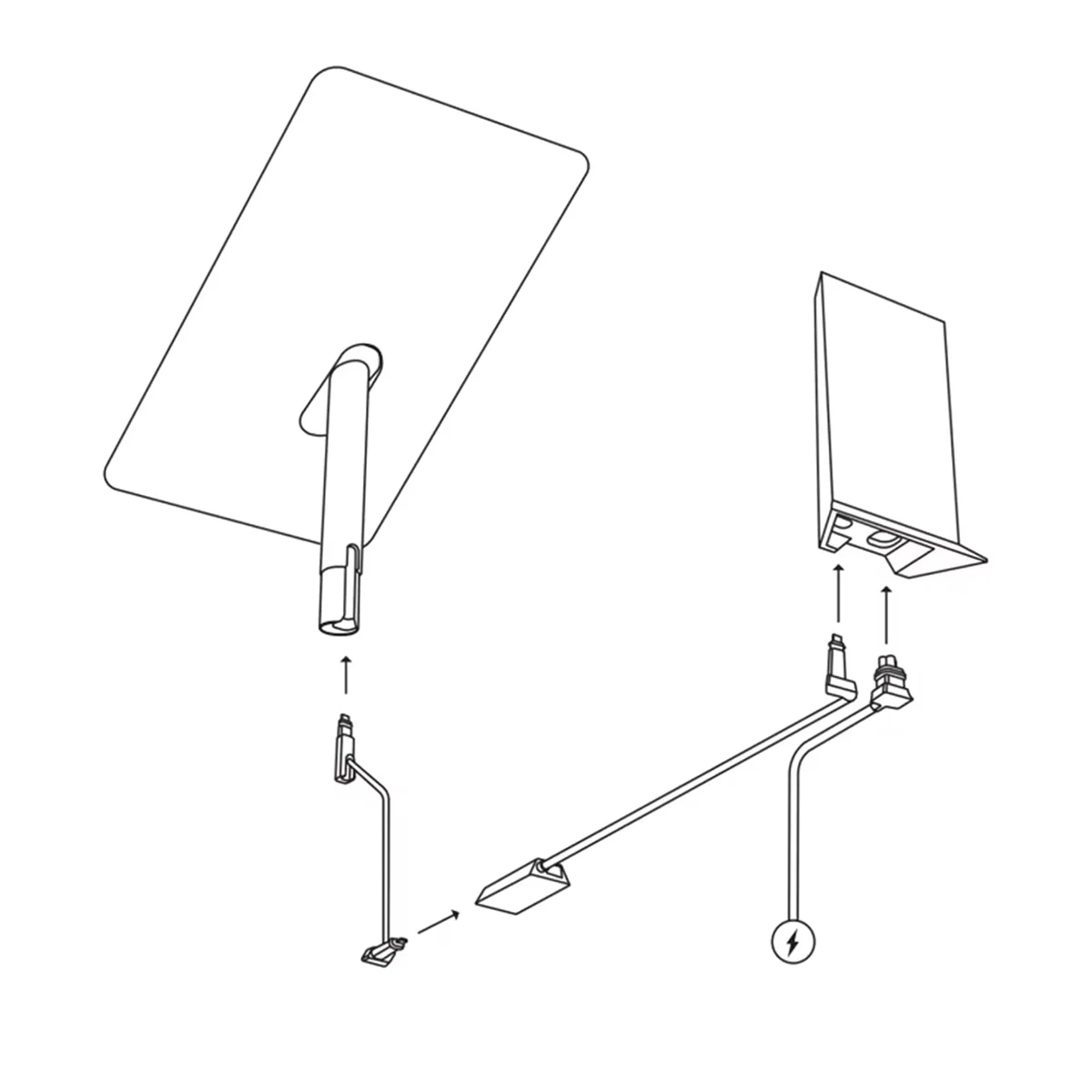 ABGN Ethernet Adapter Rectangle Dish Antenna Satellite USB Internet Kit for V2/Gen2
