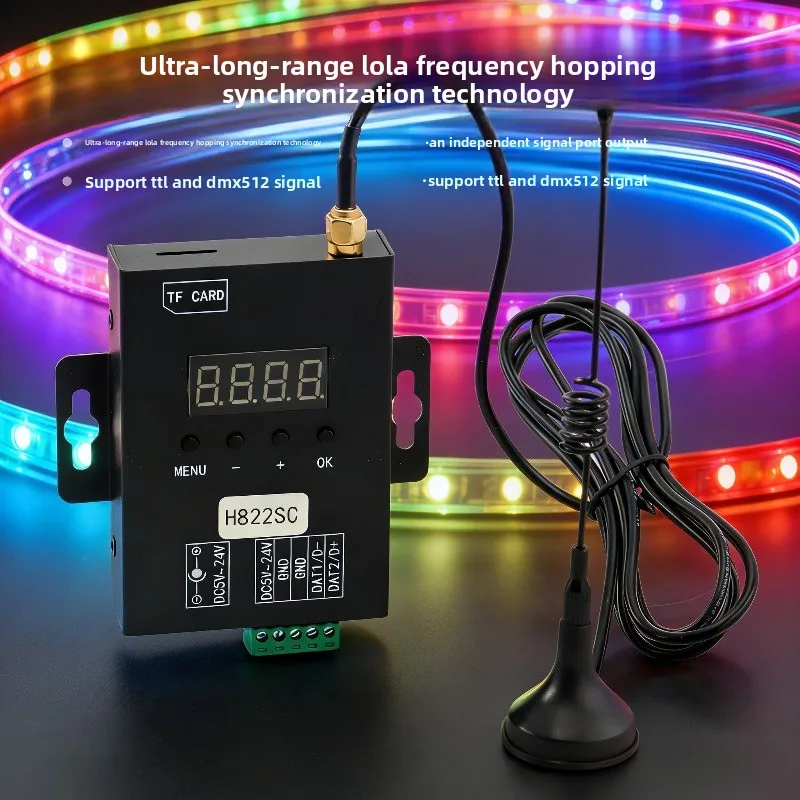 

Colorful streamer horse racing with magic strip controller GPS wireless synchronization signal LORA synchronization programmable